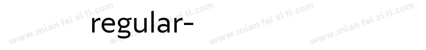 汉真广标 regular字体转换